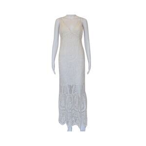 French Lace Ballet Dress - White - S